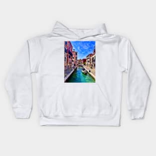 A Canal in the Heart of Venice Kids Hoodie